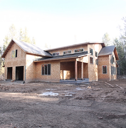 Custom cabin framing in Warm River, Idaho
