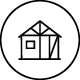 Custom home framing icon