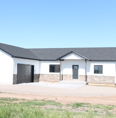 Custom home built in Chester, Idaho