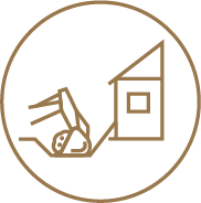 Proper grading of homes icon