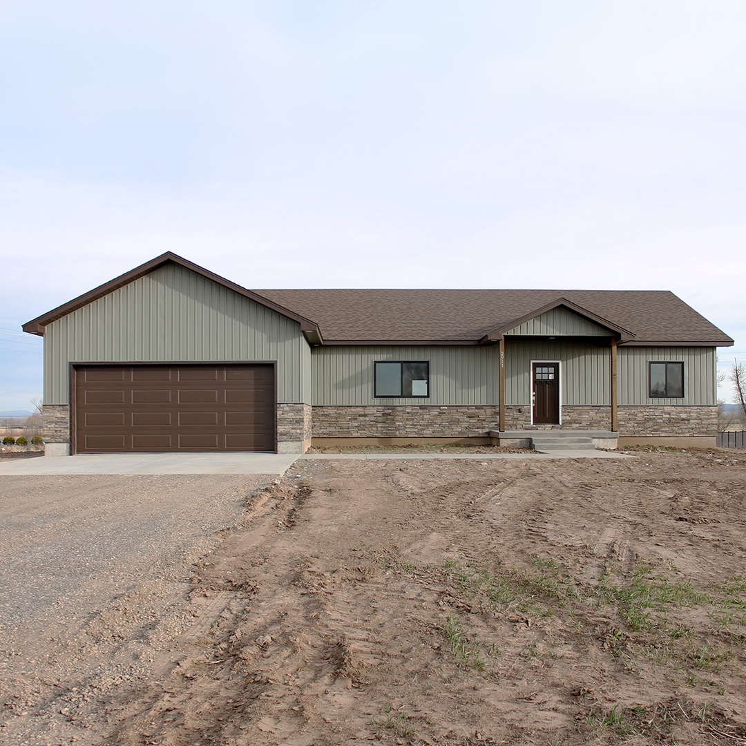 Custom home built in Chester, Idaho
