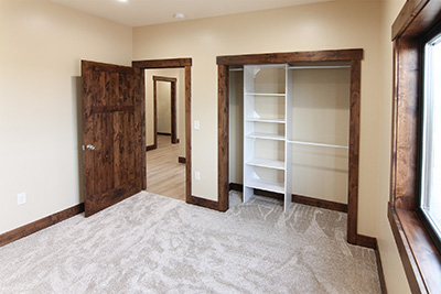 Custom home bedroom perfect for kids or a home office