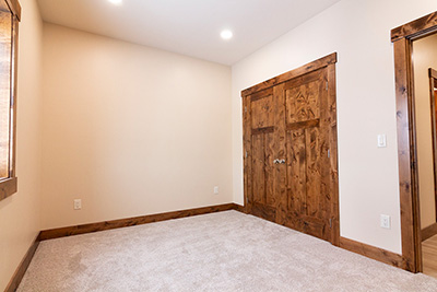 Custom home bedroom perfect for kids or a home office