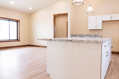 Custom home with a large living space for family gatherings