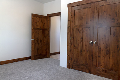 Custom home bedroom perfect for kids or a home office