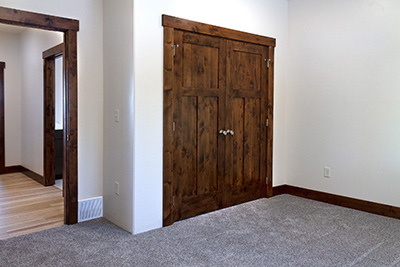 Custom home bedroom perfect for kids or a home office