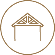 Residential construction trusses icon